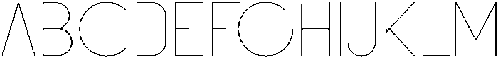 Thin otf (100) Font UPPERCASE