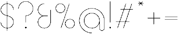 Thin otf (100) Font OTHER CHARS