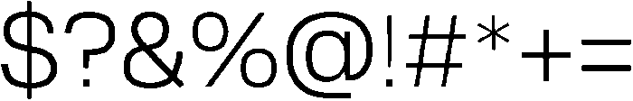 Thin otf (100) Font OTHER CHARS