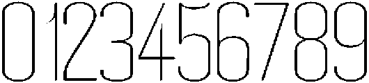 Thin otf (100) Font OTHER CHARS