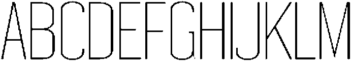 Thin otf (100) Font UPPERCASE