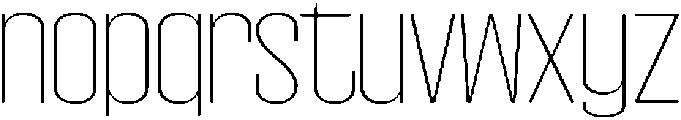 Thin otf (100) Font LOWERCASE