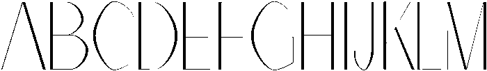 Thin otf (100) Font UPPERCASE