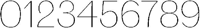 Thin otf (100) Font OTHER CHARS