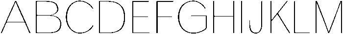 Thin otf (100) Font UPPERCASE