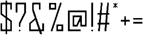 Thin otf (100) Font OTHER CHARS