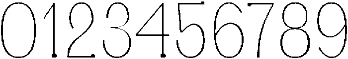 Thin otf (100) Font OTHER CHARS