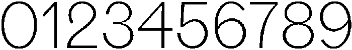 Thin otf (100) Font OTHER CHARS