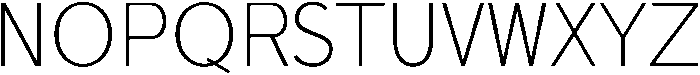 Thin otf (100) Font UPPERCASE