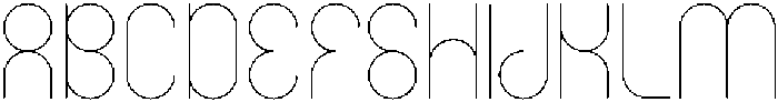 Thin otf (100) Font UPPERCASE