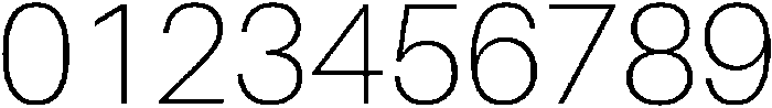 Thin otf (100) Font OTHER CHARS