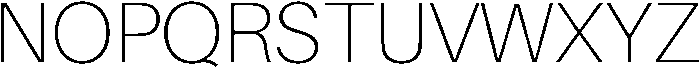 Thin otf (100) Font UPPERCASE