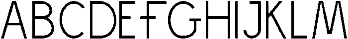 Thin otf (100) Font UPPERCASE
