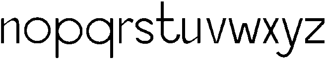 Thin otf (100) Font LOWERCASE