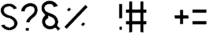 Thin otf (100) Font OTHER CHARS
