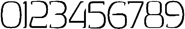 Thin otf (100) Font OTHER CHARS