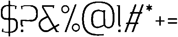 Thin otf (100) Font OTHER CHARS