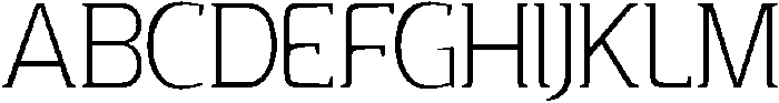 Thin otf (100) Font UPPERCASE