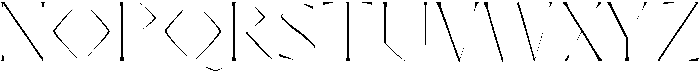 Thin ttf (100) Font UPPERCASE