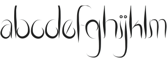 ThinFlame Regular otf (100) Font LOWERCASE