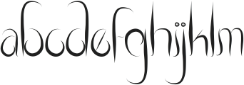 ThinFlame Regular ttf (100) Font LOWERCASE
