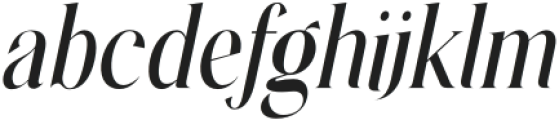 Things Italic otf (100) Font LOWERCASE