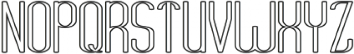 Think-Hollow otf (100) Font UPPERCASE