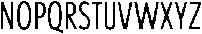Think Narrow otf (100) Font LOWERCASE