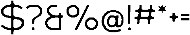 Think Wide otf (100) Font OTHER CHARS