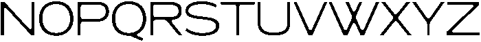 Think Wide otf (100) Font LOWERCASE