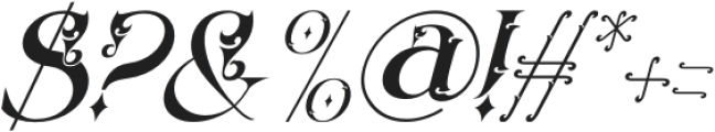 Thinkers Regular Italic otf (100) Font OTHER CHARS