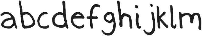 Thinly Handled otf (100) Font LOWERCASE