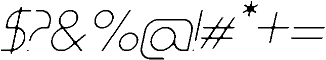 Thinster otf (100) Font OTHER CHARS
