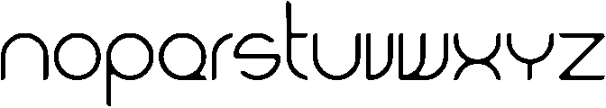 Thinster otf (100) Font LOWERCASE