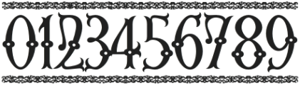 Third Reign Border otf (400) Font OTHER CHARS