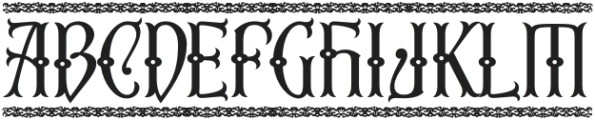 Third Reign Border otf (400) Font UPPERCASE