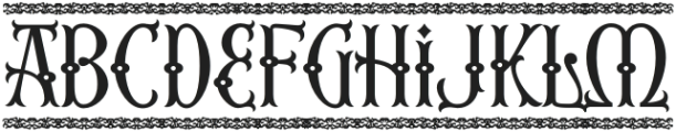 Third Reign Border otf (400) Font LOWERCASE