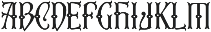 Third Reign Regular otf (400) Font UPPERCASE