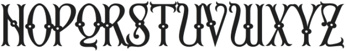 Third Reign Regular otf (400) Font UPPERCASE