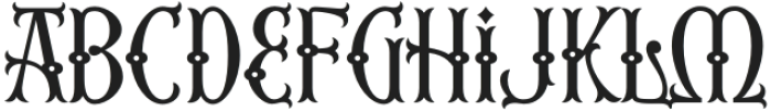 Third Reign Regular otf (400) Font LOWERCASE