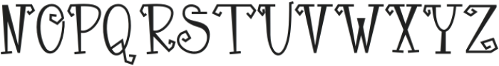 ThirdCloak Regular otf (400) Font UPPERCASE