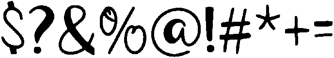 Thirsty Regular otf (400) Font OTHER CHARS