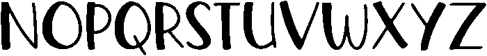 Thirsty Regular otf (400) Font UPPERCASE