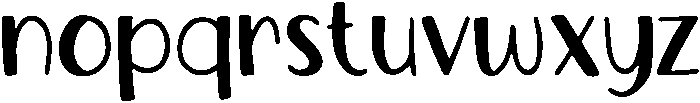 Thirsty Regular otf (400) Font LOWERCASE