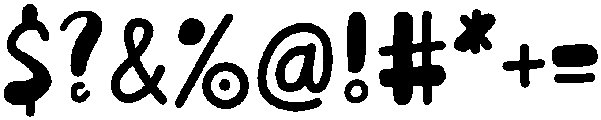 Thirsty Regular otf (400) Font OTHER CHARS