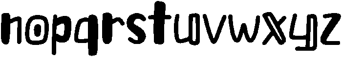 Thirsty Regular otf (400) Font LOWERCASE