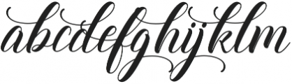 Thirteenth Alt1 Regular otf (400) Font LOWERCASE