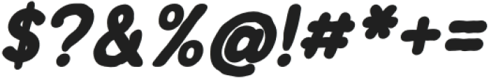 Thirty Sans Bold Italic otf (700) Font OTHER CHARS