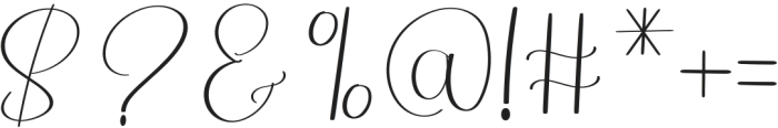This Signature Regular otf (400) Font OTHER CHARS