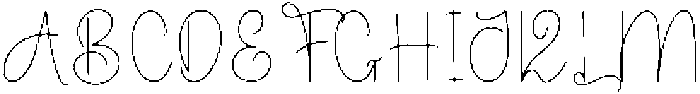 This Stylish Regular otf (400) Font UPPERCASE